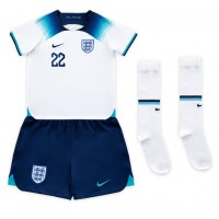 England Jude Bellingham #22 Hemmadräkt Barn VM 2022 Kortärmad (+ Korta byxor)